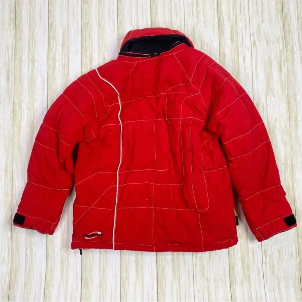 Obermeyer Alt3 Red Down Filled Ski Snow Waterfall Jacket